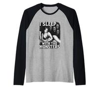 Je Couche avec Les Monstres et Les Amoureux de l'horreur Manche Raglan