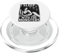 Je Couche avec Les Monstres et Les Amoureux de l'horreur PopSockets PopGrip pour MagSafe