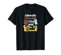 Je cours avec du lait au chocolat et du macaroni au fromage, c'est drôle T-Shirt