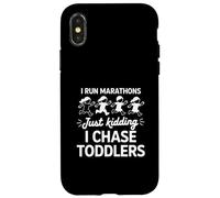 Je Cours des Marathons, Je poursuis la Maman des Tout-Petits Coque pour iPhone X/XS