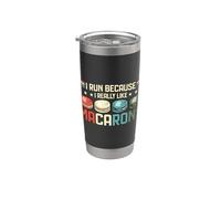 Je cours parce que j'aime vraiment les macarons Parisian Air Macaron Gobelet isotherme en acier inoxydable double paroi