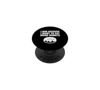 Je Cours Parce Que Je Veux Manger Plus de Beignets Funny Runner Running PopSockets PopGrip Adhésif
