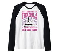 Je cours sur des tapis de course et de bonnes intentions Manche Raglan