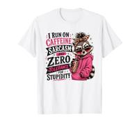 Je Cours sur Le Sarcasme de caféine et la tolérance zéro pour la stupidité T-Shirt