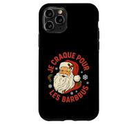 Je Craque pour Les Barbus, Père Noël Rétro Humoristique Coque pour iPhone 11 Pro