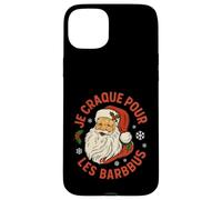 Je Craque pour Les Barbus, Père Noël Rétro Humoristique Coque pour iPhone 15 Plus