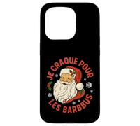 Je Craque pour Les Barbus, Père Noël Rétro Humoristique Coque pour iPhone 15 Pro