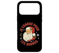 Je Craque pour Les Barbus, Père Noël Rétro Humoristique Coque pour iPhone 17 Pro Max