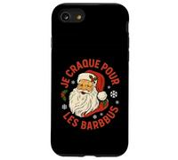 Je Craque pour Les Barbus, Père Noël Rétro Humoristique Coque pour iPhone SE (2020) / 7/8