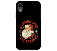 Je Craque pour Les Barbus, Père Noël Rétro Humoristique Coque pour iPhone XR