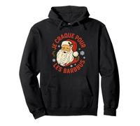 Je Craque pour Les Barbus, Père Noël Rétro Humoristique Sweat à Capuche