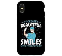 Je crée de beaux sourires Quel est votre dentiste superpuissant Coque pour iPhone X/XS