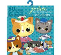 Je crée des petites familles en gommettes - Les chats - Dès 2 ans