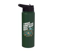 Je crée un circuit Beep Boop Beep Beep pour ordinateur Stainless Steel Insulated Water Bottle