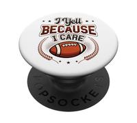 Je crie Parce Que Je tiens au Football américain, Maman PopSockets PopGrip Adhésif