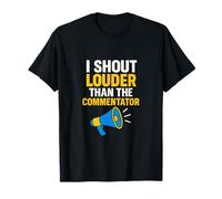 Je crie Plus Fort Que Le commentateur Fait du Sport, Maman, Papa T-Shirt