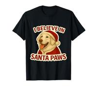 Je Crois en Santa Paws Kuvasz, Chien, Maman, père, propriétaire, Noël T-Shirt
