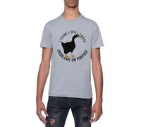 Je Crois Que Je Vais Causer des Problèmes Intentionnellement T-Shirt À Manches Courtes Gris À Col Rond pour Homme T-Shirt Short Sleeve Grey Crewneck Tee for Men