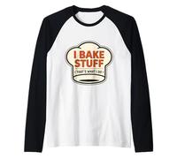 Je Cuisine des Trucs, C'est ce Que Je Fais Vintage Baker Baking Funny Manche Raglan