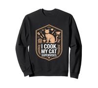 Je Cuisine, Mon Chat Supervise Sweatshirt
