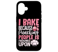 Je Cuisine Parce Que Frapper Les Gens n'est Pas vu Coque pour iPhone 16