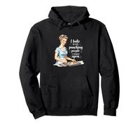 Je Cuisine Parce Que Frapper Les Gens n'est Pas vu Sweat à Capuche