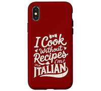 Je Cuisine sans Recettes, Je suis Italien Coque pour iPhone X/XS