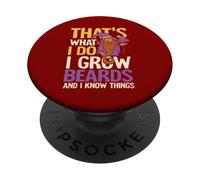 Je cultive des barbes et je sais des choses PopSockets PopGrip Adhésif