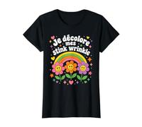 Je Décolore Mes Stink Wrinkle French Retro Design T-Shirt Graphique avec Valeur