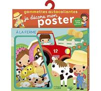 Je décore mon poster avec les gommettes: A la ferme - De 3 à 5 ans