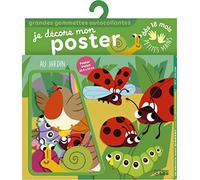 Je décore mon poster avec les gommettes: Au jardin - Dès 18 mois