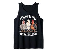 Je découvre des Gens Tous Les Jours de drôles de Poulets d'halloween Débardeur