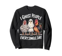 Je découvre des Gens Tous Les Jours de drôles de Poulets d'halloween Sweatshirt