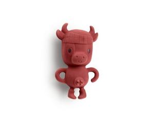 Je Decouvre Hochet - Rosalie Hochet Multisensoriel Eco - Bordeau - 11cm