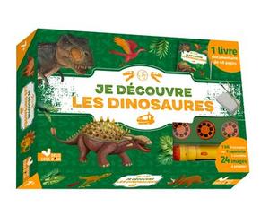 Je découvre les dinos - coffret avec lampe et kit excavation - Eric Mathivet - Deux Coqs D'or - Boîte ou accessoire - Jeux livres objets