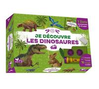 Je découvre les dinosaures - coffret avec lampe et kit excavation + 1 lampe + 1 kit excavation - Eric Mathivet - Deux Coqs D'or - Boîte ou accessoire - Jeux livres objets