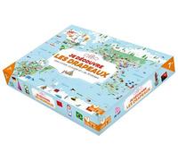 Je découvre les drapeaux - coffret avec puzzle + puzzle 200 pieces - Emmanuelle Kecir-Lepetit - Deux Coqs D'or - Boîte ou accessoire - Jeux livres objets