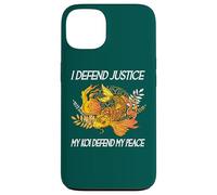 Je défends la Justice Mes koï défendent ma Paix Avocat Amoureux des carpes koï Coque pour iPhone 13