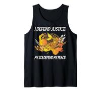 Je défends la Justice Mes koï défendent ma Paix Avocat Amoureux des carpes koï Débardeur