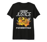 Je défends la Justice Mes koï défendent ma Paix Avocat Amoureux des carpes koï T-Shirt Haut de Gamme