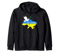 Je défends la Paix, Je suis du côté de l'Ukraine | Le Soutien de l'Ukraine Sweat à Capuche