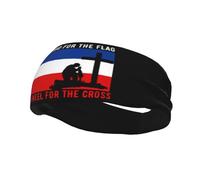 Je défends le drapeau de la Yougoslavie et je m'agenouille pour la croix. Bandeau de sport antidérapant pour hommes et femmes, idéal pour la gym, le basket-ball, le yoga.