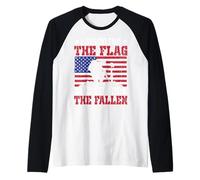 Je défends Le Drapeau Je m'agenouille pour Les Morts Manche Raglan