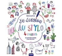 Denis Cauquetoux – Je dessine au stylo 4 couleurs – Centaines de dessins étape par étape – Cartonné