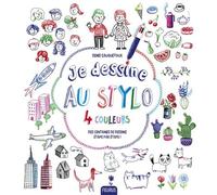 Je dessine au stylo 4 couleurs - Denis Cauquetoux - Fleurus - cartonné - Document jeunesse