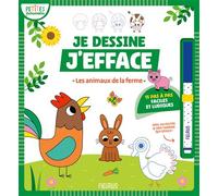 Je dessine j'efface - Les animaux de la ferme - Isabelle Jacqué - Fleurus - cartonné - Document jeunesse