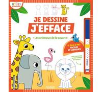 Je dessine j'efface - Les animaux de la savane - Isabelle Jacqué - Fleurus - broché - Document jeunesse