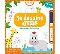 Je dessine, j'efface Les animaux de la savane (Petites Pousses)
