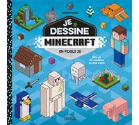 Je dessine Minecraft - en pixels 3D - non officiel - Yann Le Nenan - Fleurus - broché - Livre-jeu