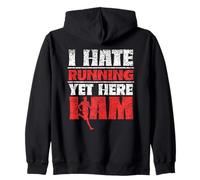 Je Déteste Courir Et Pourtant Je suis Là La Course À Pied Sweat à Capuche